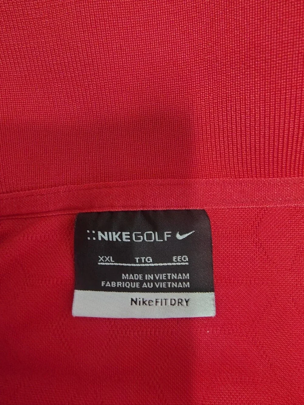 2 Polos XXL Nike Golf And Russell Athletic Red Performance Tops